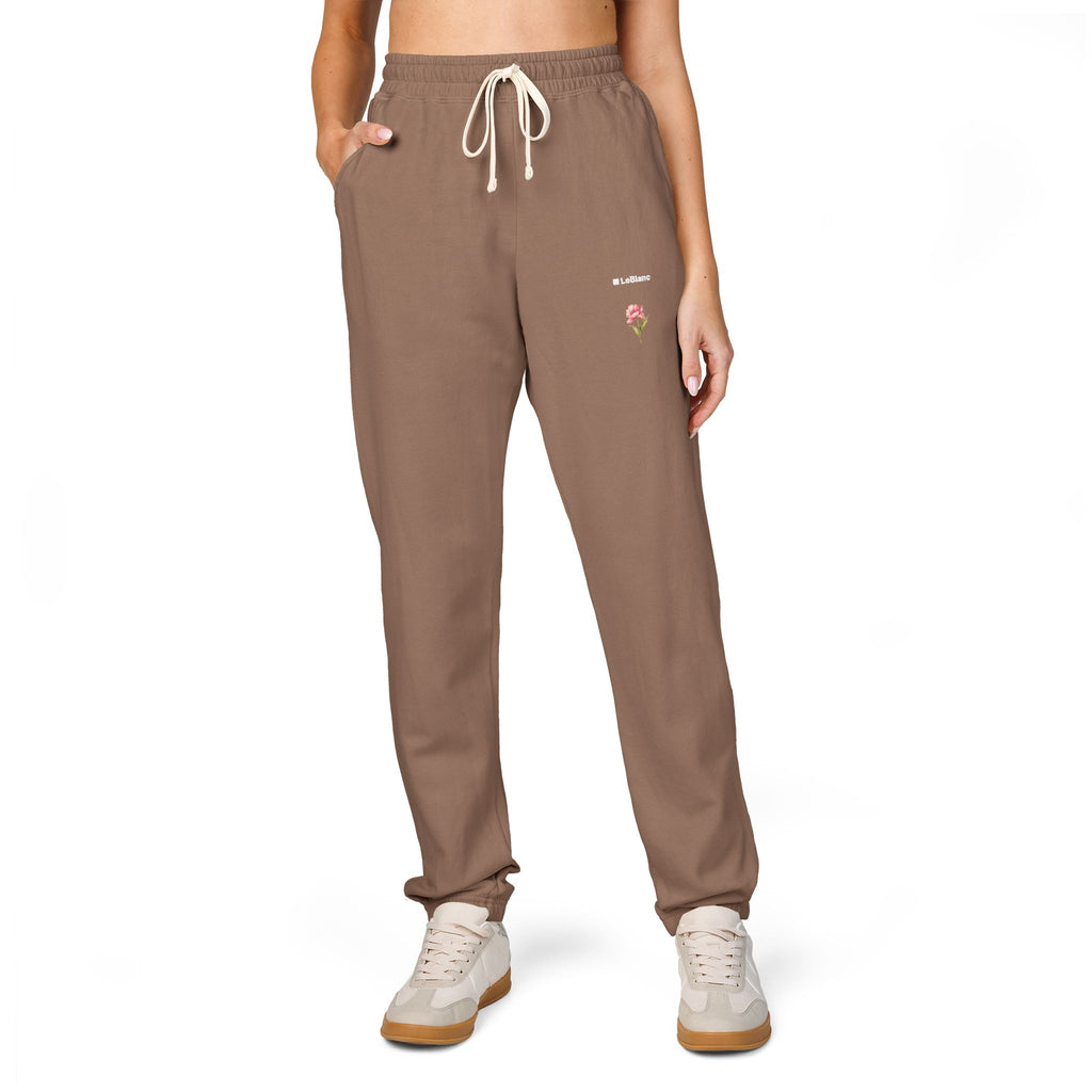 Rose Garment-Dyed Fleece Joggers