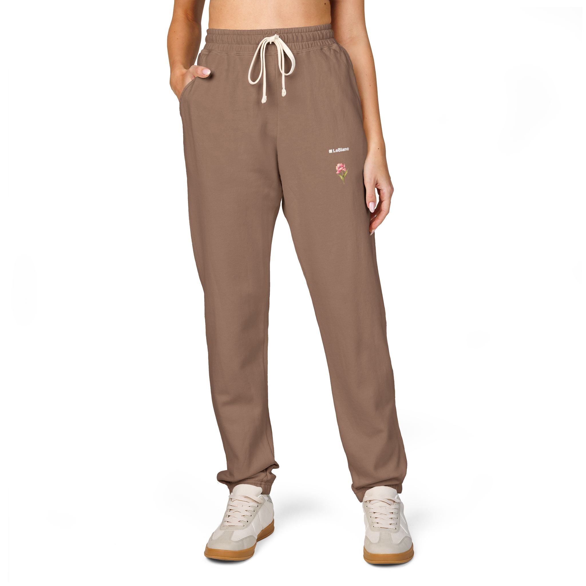 Rose Garment-Dyed Fleece Joggers