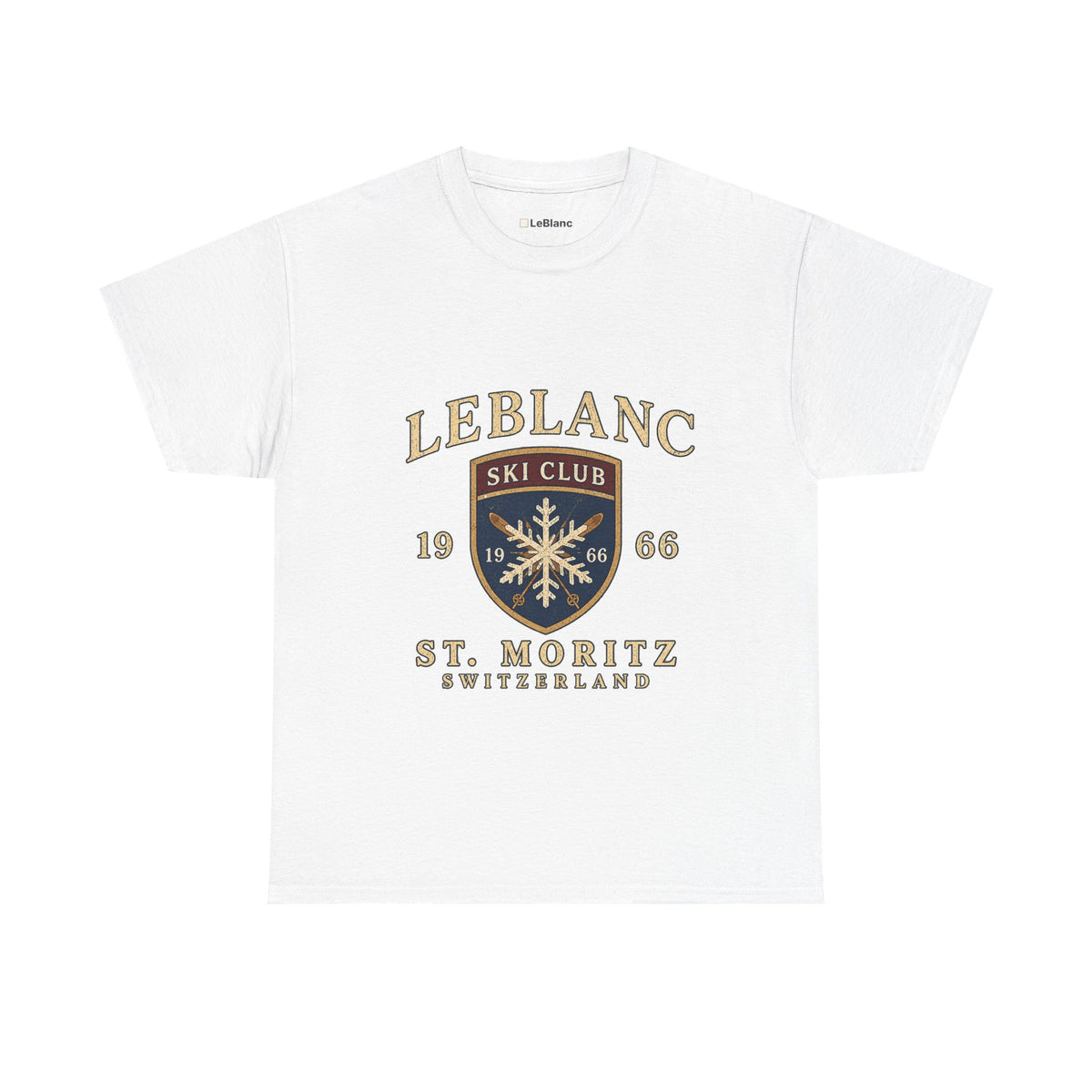 St. Moritz Ski Club 1966 Heavyweight T-Shirt