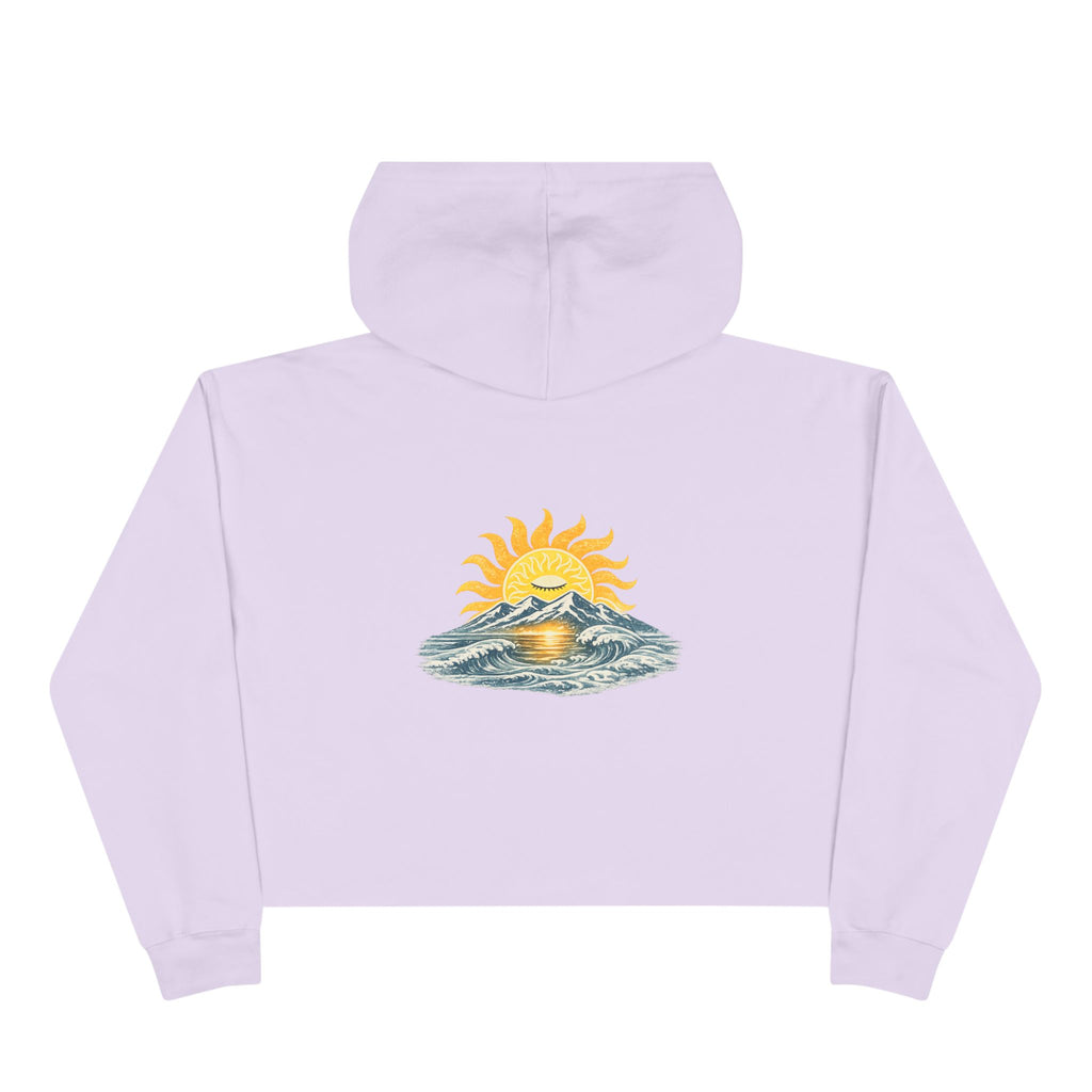 Alpine Sunrise Women's Cropped Hoodie