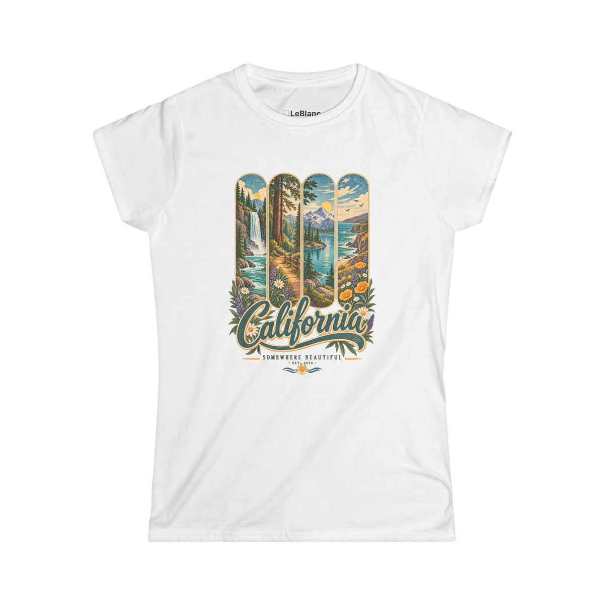 California Somewhere Beautiful Women's T-Shirt