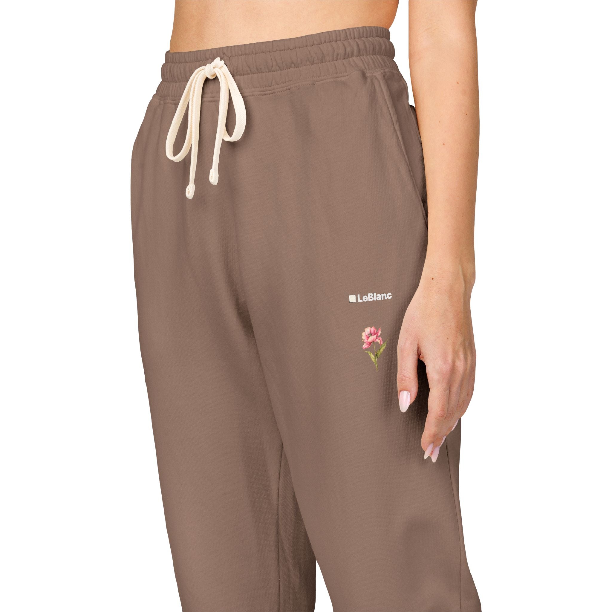 Rose Garment-Dyed Fleece Joggers