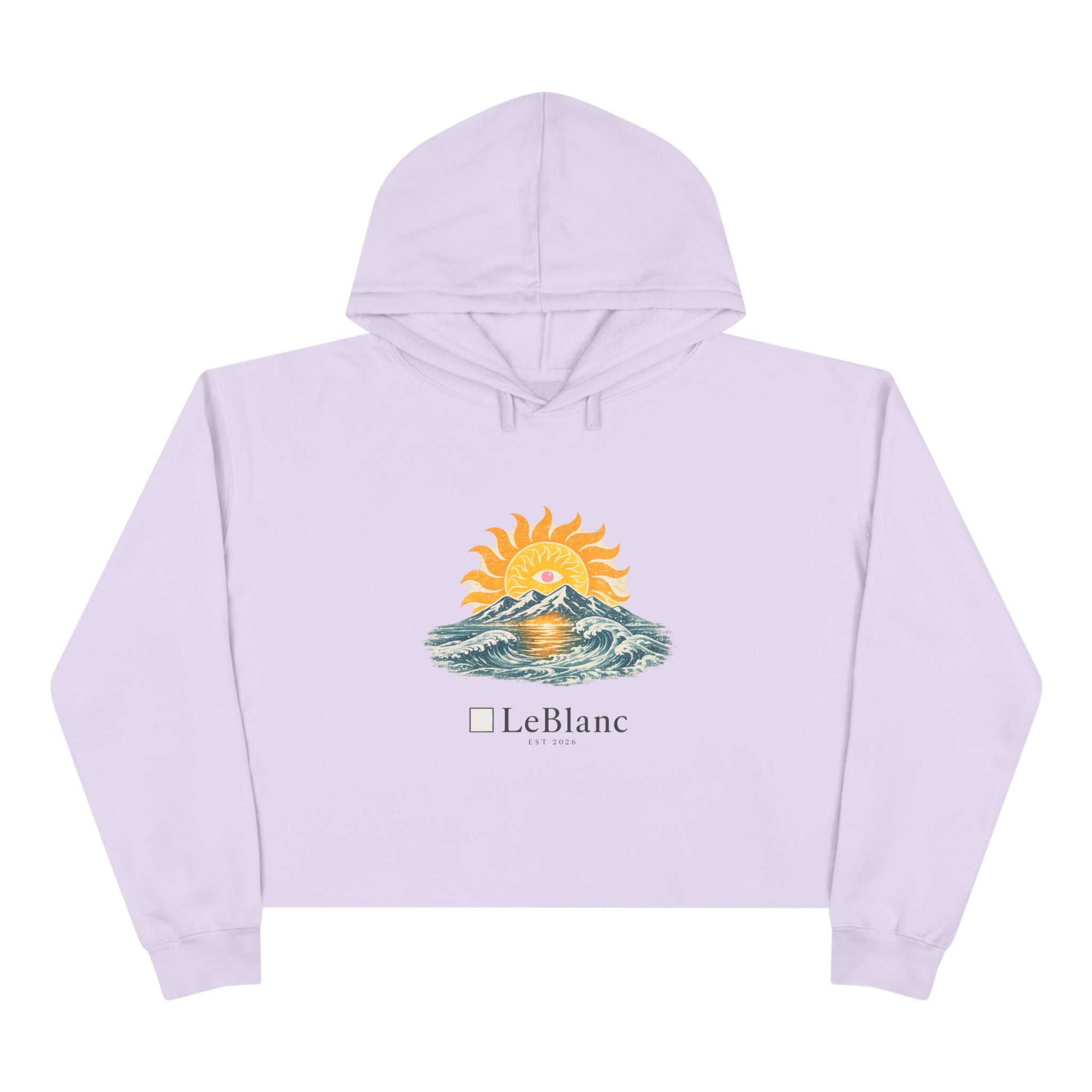 Alpine Sunrise Women's Cropped Hoodie