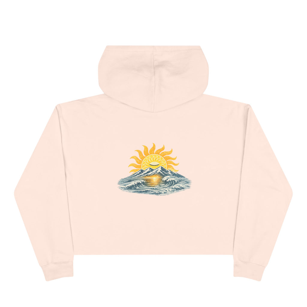 Alpine Sunrise Women's Cropped Hoodie