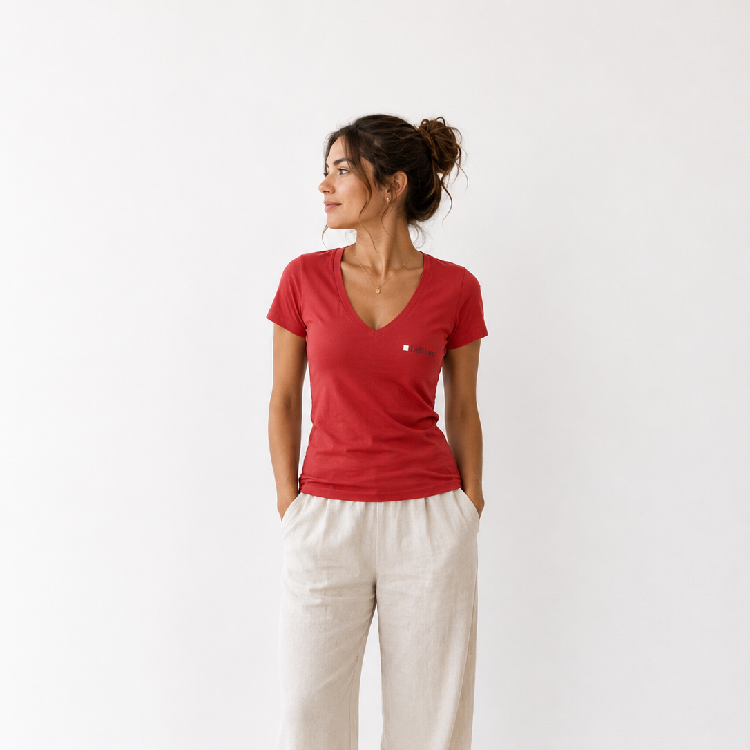 LeBlanc Women's Essential V-Neck T-Shirt