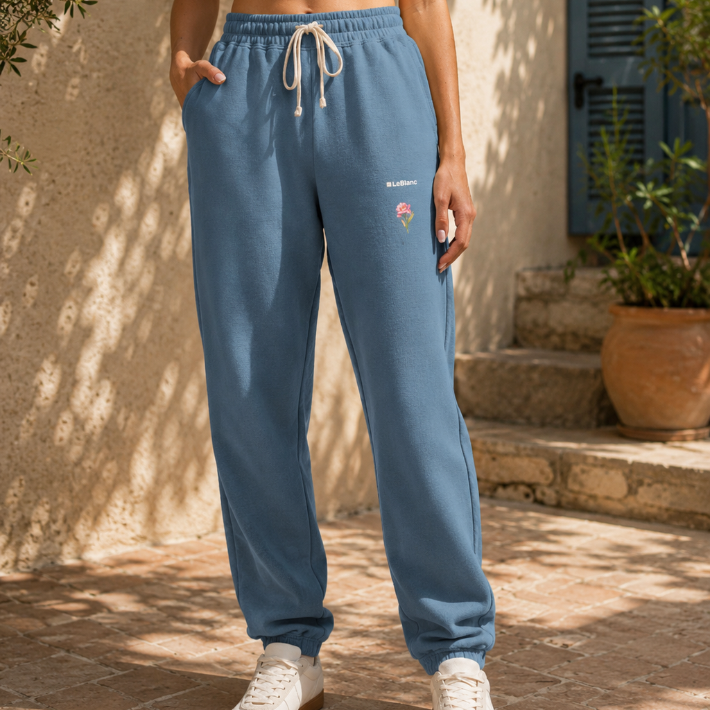 Rose Garment-Dyed Fleece Joggers