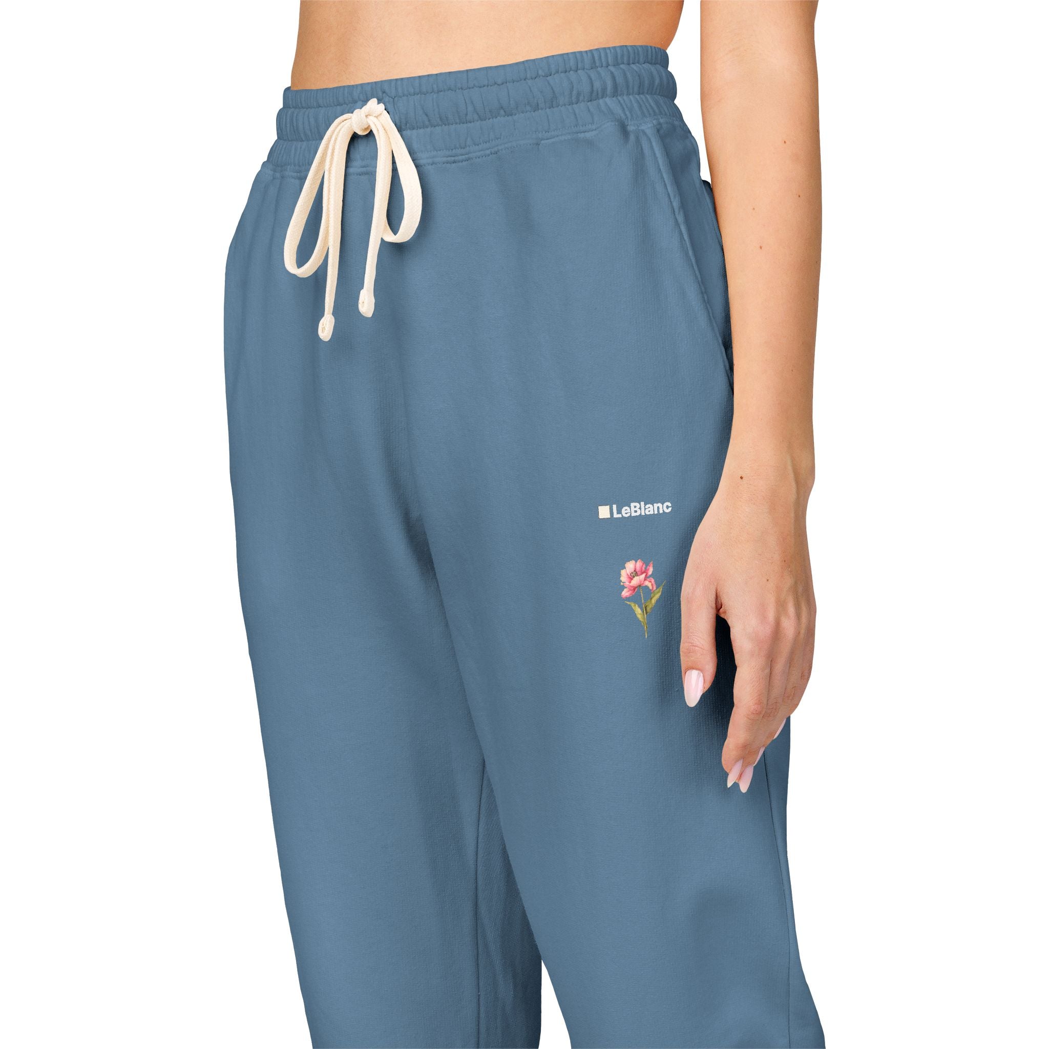Rose Garment-Dyed Fleece Joggers