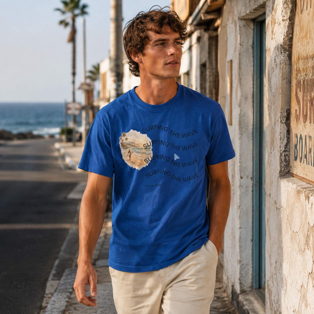 Surfing the Wave Heavyweight T-Shirt