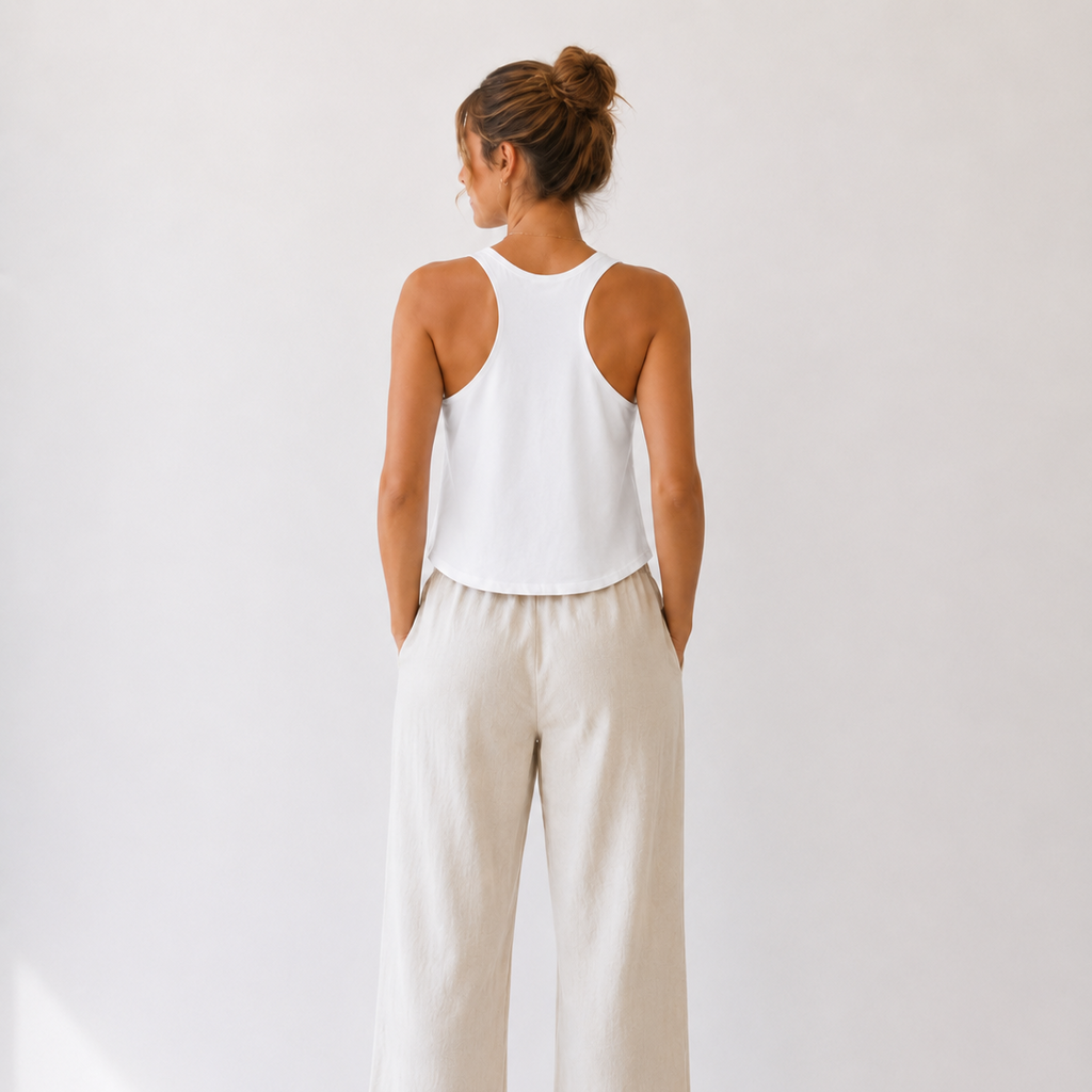 Alpine Sunset Women's Racerback Cropped Tank