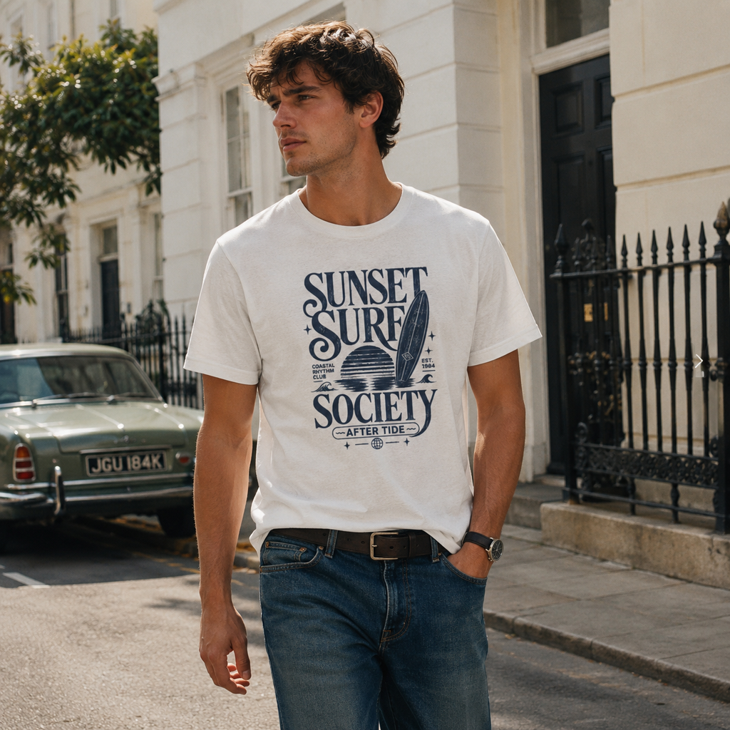 Sunset Surf Society Heavyweight T-Shirt