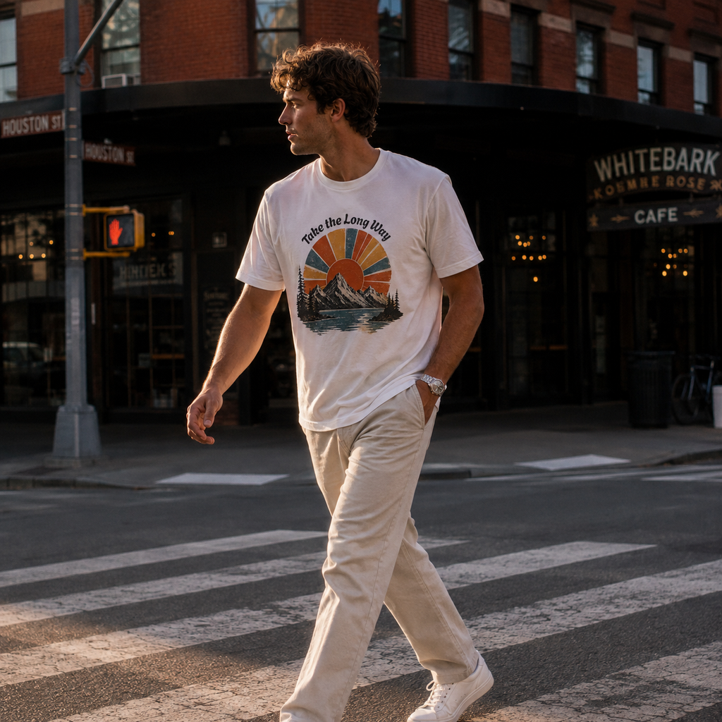 Take the Long Way Heavyweight T-Shirt