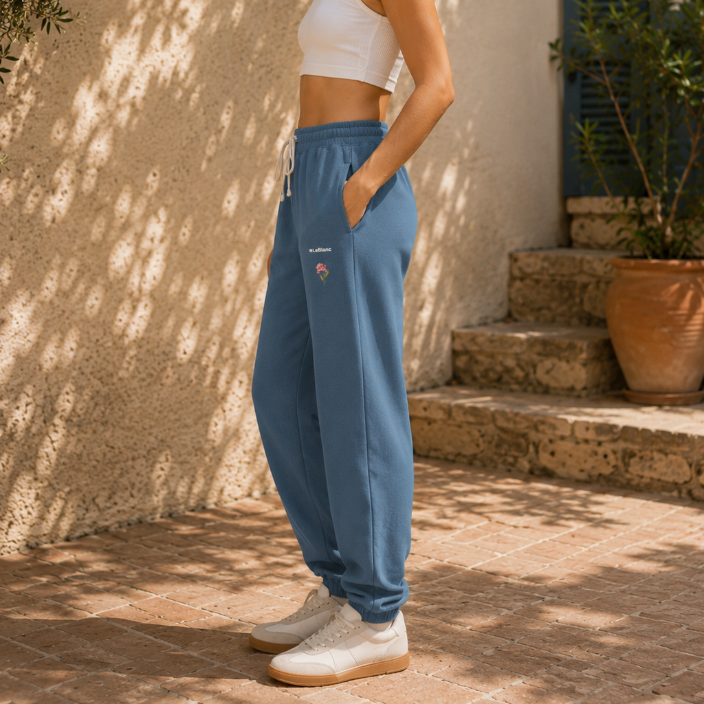 Rose Garment-Dyed Fleece Joggers