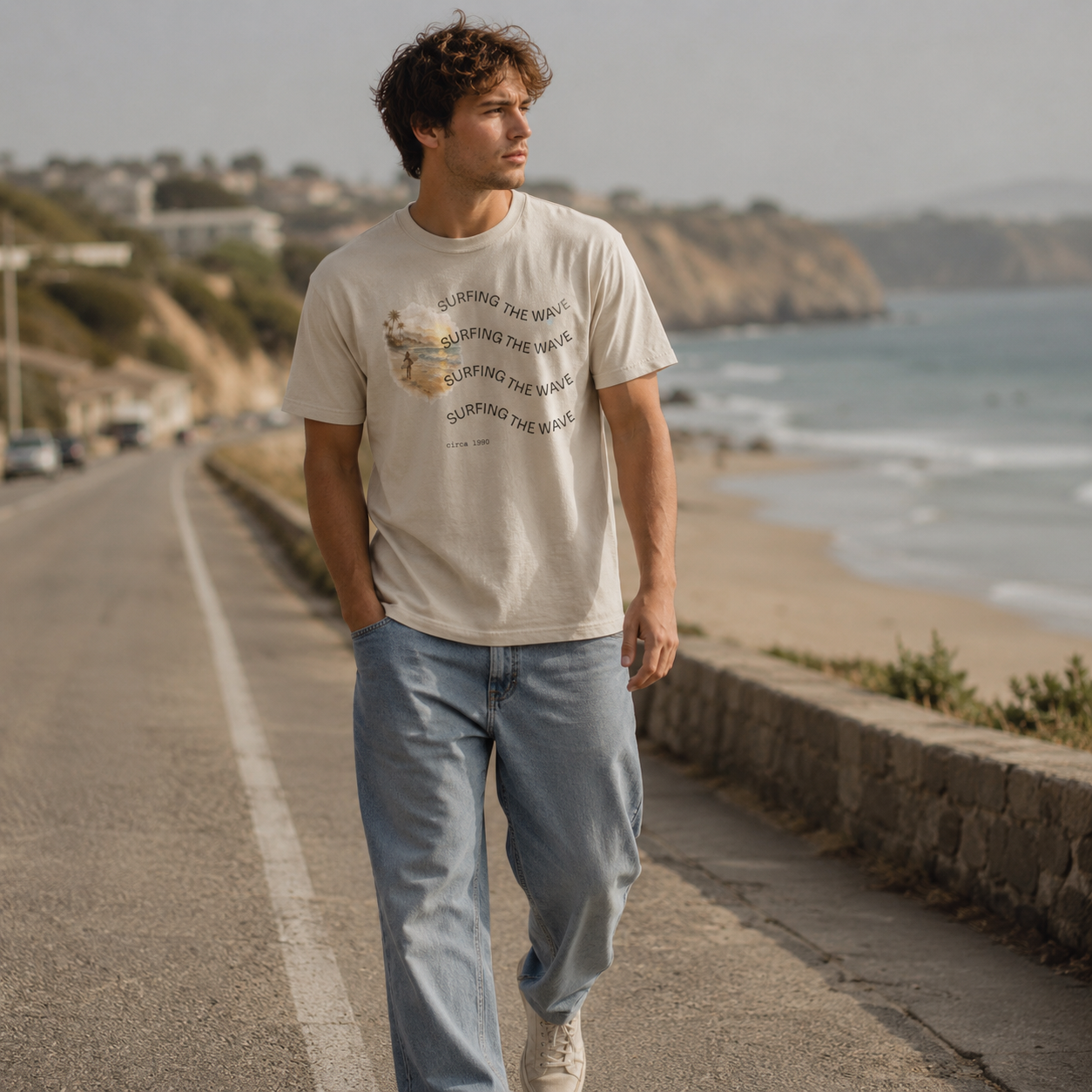Surfing the Wave Heavyweight T-Shirt